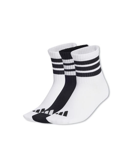 Immagine di CALZE LK RIB 3PP QUARTER BLACK-WHITE(K)