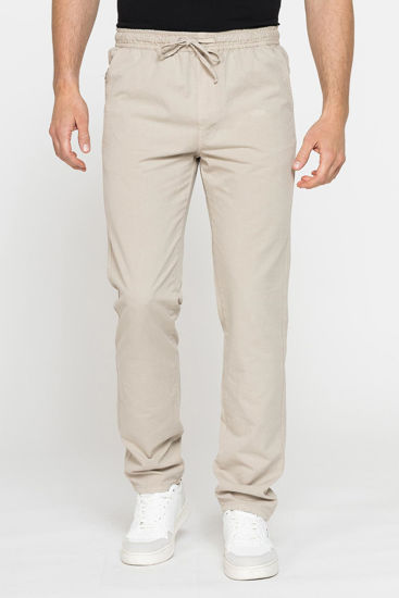 Immagine di CARRERA - PANTALONE JOGGER BEIGE DA UOMO CON TASCA AMERICA ELASTICIZZATO