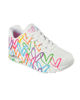 Immagine di SKECHERS - UNO - HIGHLIGHT LOVE - Sneakers bianca con cuori multicolor