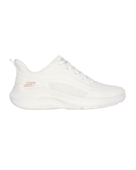Immagine di SKECHERS - BOBS SQUAD WAVES - JUST WADING - Sneakers bianca con soletta ammortizzata memory foam