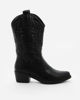 Immagine di ZOE - Stivale texano nero con zip laterale, tacco 5CM