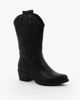 Immagine di ZOE - Stivale texano nero con zip laterale, tacco 5CM
