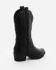 Immagine di ZOE - Stivale texano nero con zip laterale, tacco 5CM