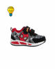 Immagine di SPIDERMAN - Sneakers nera e rossa da bimbo con strappi e luci