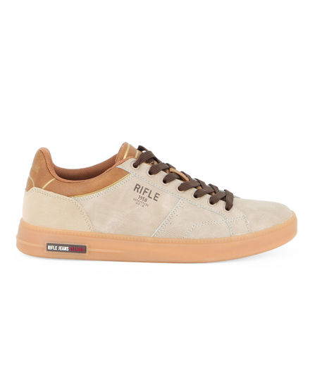 Immagine di RIFLE - Scarpa sneakers beige da uomo con lacci