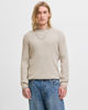 Immagine di JACK&JONES - PULLOVER GIROCOLLO BEIGE DA UOMO CON CON TRECCINA