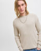 Immagine di JACK&JONES - PULLOVER GIROCOLLO BEIGE DA UOMO CON CON TRECCINA