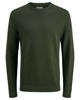 Immagine di JACK&JONES - PULLOVER GIROCOLLO VERDE MILITARE DA UOMO A COSTINE ORIZZONTALI