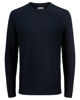 Immagine di JACK&JONES - PULLOVER GIROCOLLO BLU SCURO DA UOMO A COSTINE ORIZZONTALI