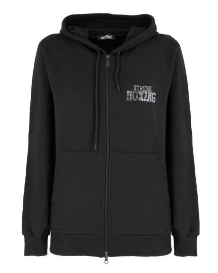 Immagine di DONNA FELPA CON ZIP E CAPPUCCIO