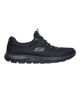 Immagine di SKECHERS - SUMMITS - Sneakers nera con tomaia in morbido mesh piatto e allacciatura frontale con elstici