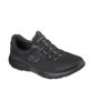 Immagine di SKECHERS - SUMMITS - Sneakers nera con tomaia in morbido mesh piatto e allacciatura frontale con elstici