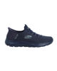 Immagine di SKECHERS SLIP-INS SUMMITS-HIGH RANGE - Sneakers blu con tomaia in mesh e lacci elasticizzati