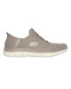 Immagine di SKECHERS - SUMMITS - CLASSY NIGHT - Sneakers taupe con tamaia in mesh effetto serpente