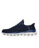 Immagine di SKECHERS - GLIDE - STEP - NOXUS - Sneakers blu con tomaia in mesh a rombi e lacci rotondi elasticizzati fissi