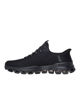 Immagine di SKECHERS - GLIDE - STEP - NOXUS - Sneakers nera con tomaia in mesh a rombi e lacci rotondi elasticizzati fissi
