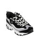Immagine di SKECHERS - D'LITES - SMOOTH NOSTALIA - Sneakers nera con tomaia in pelle a strati, mesh e maglia con passanti in tessuto resistente