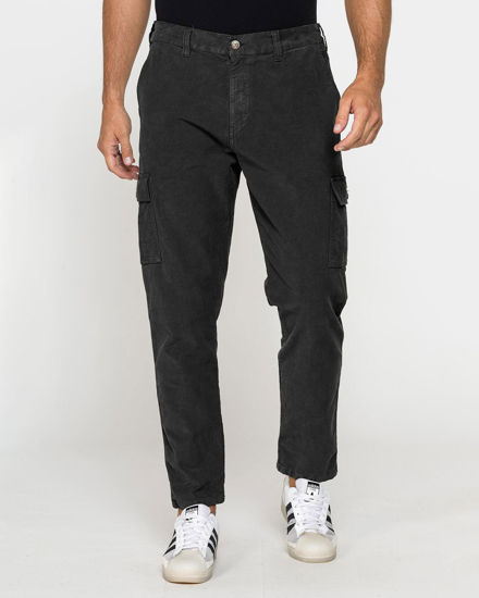 Immagine di CARRERA - PANTALONE NERO DA UOMO IN FUSTRAGNO STRETCH