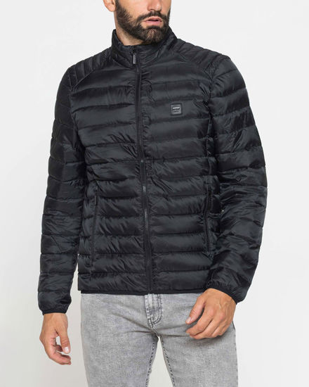 Immagine di CARRERA - PIUMINO UOMO NERO ULTRALEGGERO IN RIPSTOP COLLO COREANO