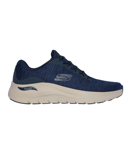 Immagine di SKECHERS - ARCH FIT 2.0 - UPPERHAND - Sneakers blu da uomo con tomaia in mesh jersey
