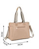 Immagine di ENRICO COVERI - Borsa shopping taupe multitasche con tracolla removibile