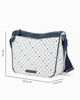Immagine di CORTINA POLO STYLE - Borsa taupe loggata con tasca frontale e tracolla regolabile