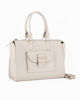 Immagine di CORTINA POLO STYLE - Borsa due manici beige con tasca frontale con doppia fibbia sulla patta, tracolla removibile