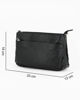 Immagine di NARDINI - Borsa nera due scomparti zip e tasca frontale con zip VERA PELLE - MADE IN ITALY