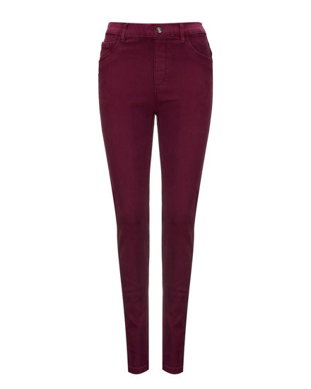 Immagine di BACHATA - Pantalone wine in cotone finto 5 tasche