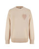 Immagine di BACHATA - Maglia manica lunga beige con cuore