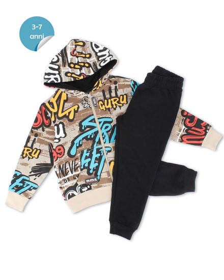 Immagine di BIMBO TUTA FULL ZIP CON CAPPUCCIO