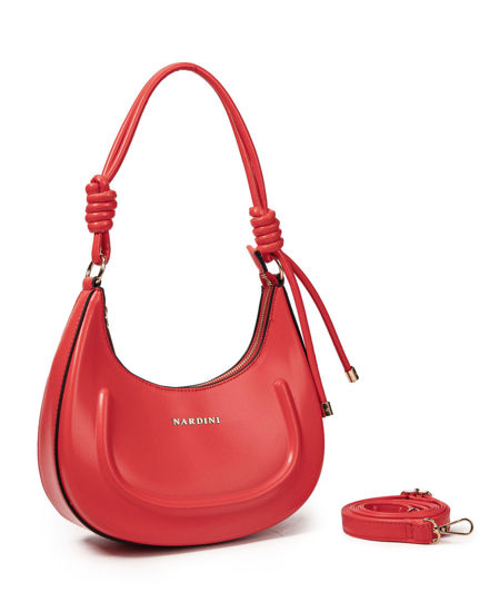Immagine di NARDINI - Borsa a spalla rossa , tracolla removibile