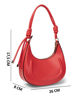 Immagine di NARDINI - Borsa a spalla rossa , tracolla removibile