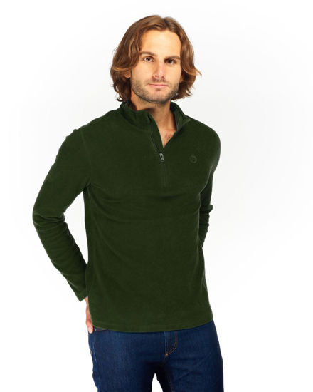 Immagine di MICROPILE VITTORIO 1/2 ZIP MILITARY GREE