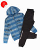 Immagine di GURU - COMPLETO TUTA DA RAGAZZO FELPA BLU CON ZIP E CAPPUCCIO