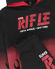 Immagine di RIFLE - COMPLETO TUTA DA RAGAZZO FELPA NERA CON CAPPUCCIO