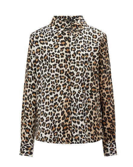 Immagine di BACHATA - Camicia manica lunga leopardata