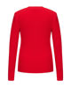 Immagine di BACHATA - Maglia manica lunga cut out rossa con finti bottoni