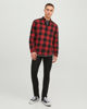 Immagine di JACK&JONES - CAMICIA A QUADRI NERA E ROSSA IN FLANELLA DA UOMO