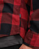 Immagine di JACK&JONES - CAMICIA A QUADRI NERA E ROSSA IN FLANELLA DA UOMO
