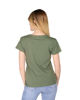 Immagine di TATOO - Tshirt verde militare da donna scollo a V