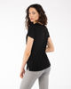 Immagine di TATOO - Tshirt nera da donna scollo a V