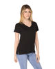Immagine di TATOO - Tshirt nera da donna scollo a V