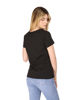 Immagine di TATOO - Tshirt nera da donna scollo a V