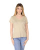 Immagine di TATOO - Tshirt beige da donna scollo a V