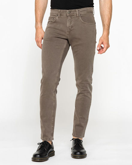 Immagine di CARRERA - PANTALONE MARRONE DA UOMO IN BULL DENIM SLIM FIT CON TINUTRA OLD