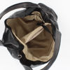 Immagine di DIVAS - Borsa sacca nera in VERA PELLE con tasca frontale, tracolla removibile - MADE IN ITALY