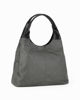 Immagine di DIVAS - Borsa sacca grigia in VERA PELLE con tasca frontale, tracolla removibile - MADE IN ITALY
