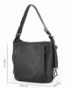 Immagine di ALEX & CO - Borsa/zaino nero in VERA PELLE con doppia tasca frontale