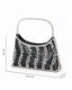 Immagine di DIVAS - Minibag nera in strass, catenina removibile